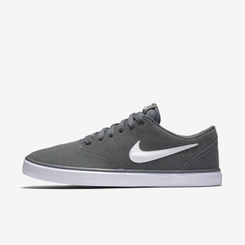 Nike SB Check Solarsoft - Férfi Utcai Cipő - Szürke/Fehér